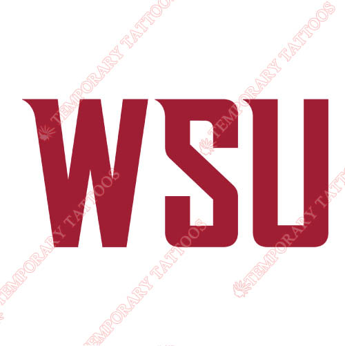 Washington State Cougars Customize Temporary Tattoos Stickers NO.6909